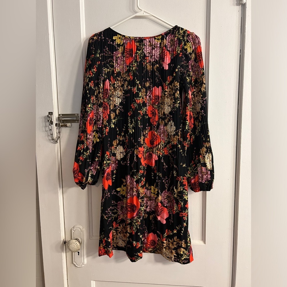 Catherine Malandrino Nordstrom Pleated Bubble Sleeve Cocktail Dress Women’s S - Picture 2 of 10